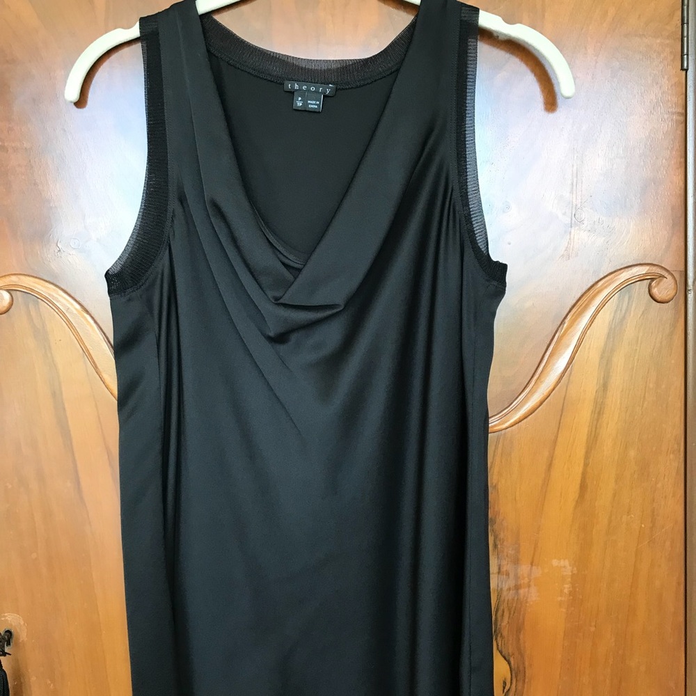 Theory Sleeveless Draped Blouse